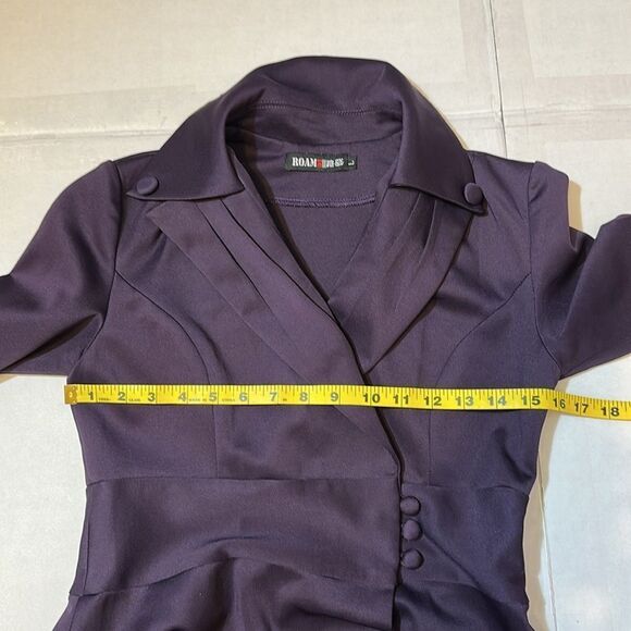 ROAM Elegant Purple Women's Dress size L - Picture 9 of 10